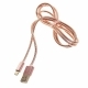 Кабель micro USB-USB 1м. 2-х сторонние коннекторы золотой
