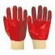 Перчатки из джерси с ПВХ покрытием красного цвета р.XL(10) SAFEPROTECT