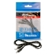 Кабель 8-pin-USB 1м. IP-521 черный плоский текстиль AVS