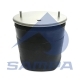 Пневморессора BPW (без стакана,2 шп. M12 смещены,1 отв.штуц. M22х1.5мм) SAMPA