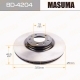 Диск тормозной MAZDA 6 05- передний MASUMA (к-т 2шт)