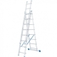 Лестница-стремянка 8 ступеней трехсекционная 2.25-5.04м