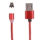 Кабель micro USB 1м. красный магнитный WIIIX