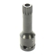 Головка-бита Spline M16T 1/2" L=78 мм ударная с отверстием ROCKFORCE