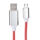 Кабель micro USB-USB 1м. красный с подсветкой WIIIX