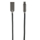 Кабель micro USB-USB 1м. LX13 Zync alloy черный RED LINE