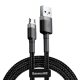 Кабель USB 2.0-microUSB 1м. 2.4A черно-серый BASEUS