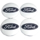 Наклейка на колпак диска колесного Ford D56 сер.металл 4шт
