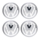 Наклейка на колпак диска колесного VW D60 сер.металл 4шт