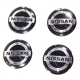 Наклейка на колпак диска колесного Nissan D54 алюм.3D к-т