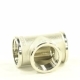 Тройник F1"-F1"-F1" никелированная латунь GENERAL FITTINGS