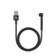 Кабель 8-pin-USB 1м. подставка алюминий черный DEPPA