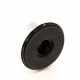 Ножка приборная 40.2х10.0мм круглая для аппаратуры черная серебро пластик