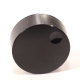 Ручка приборная 45.0х19.0мм круглая с индикаторной точкой пластик черная