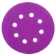 Круг абразивный D=125мм P80 8 отв.на ворс.подкладке Purple HANKO