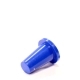 Колпачок кнопки 7.9х10.0/3.1мм круглый с конусом пластик синий