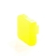 Колпачок кнопки 10.0х10.0х3.2/3.8х3.0мм квадратный пластик желтый