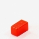 Колпачок кнопки 5.3х5.3х9.2/3.3х3.3мм квадратный пластик красный