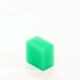 Колпачок кнопки 9.2х9.2х4.7/3.8х3.8мм квадратный пластик зеленый