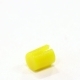 Колпачок кнопки 5.0х5.5/2.45х2.45мм круглый пластик желтый