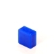 Колпачок кнопки 9.2х9.2х4.9/3.6х3.6мм квадратный пластик синий