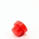 Колпачок кнопки 7.0х7.5/3.9х3.9мм круглый пластик красный