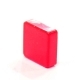 Колпачок кнопки 10.0х10.0мм квадратный пластик красный