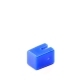 Колпачок кнопки 4.0х4.0х5.5мм квадратный пластик синий