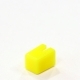 Колпачок кнопки 4.0х4.0х5.5мм квадратный пластик желтый
