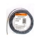 Протяжка кабеля 10м d=4.0мм с наконечниками черная TDM