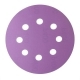 Круг абразивный D=125мм P320 8 отв.на ворс.подкладке Purple HANKO