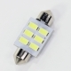 Автолампа 12V SV8.5/8 10W МАЯК WHITE 6SMD светодиод 36мм