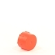 Заглушка пластик круглая М18х1,5 с внутренней резьбой красная