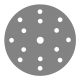 Круг абразивный D=150мм P500 15 отв.на ворс.подкладке Grey Zirconia SANDWOX