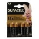 Батарейка АА DURACELL LR6-BC4 ALKALINE 4шт