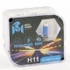 Автолампа 12V H11 55W PGJ19-2 MEGAPOWER БОКС (2шт.) Blue White