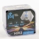 Автолампа 12V HIR2 55W PX22d MEGAPOWER +120% БОКС (2шт.)