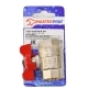 Кран шаровый F3/4"-F3/4" никелированная латунь, ручка-бабочка MASTERPROF