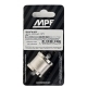 Муфта F1/2"-F1/2" никелированная латунь MASTERPROF