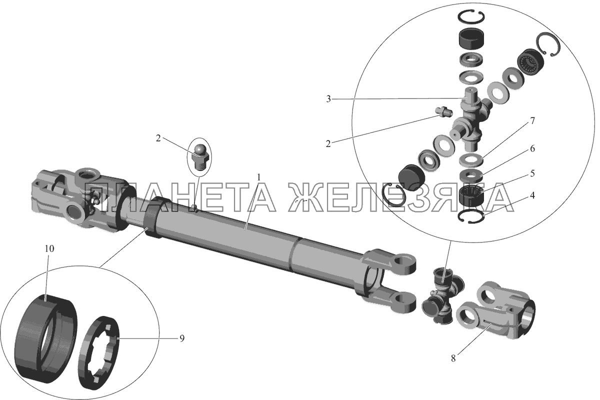 Карданный вал 103-3444062 (до 2004 г.) МАЗ-103 (2011)