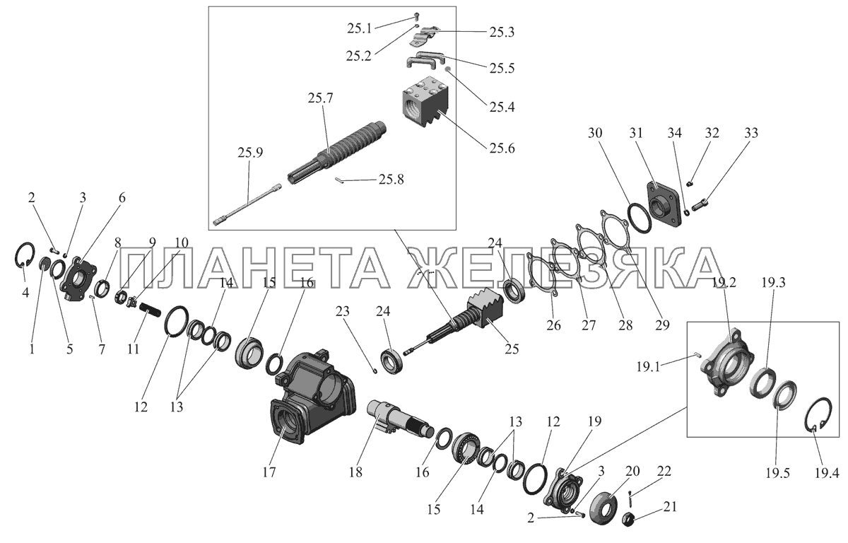 Механизм рулевой 64229-3401005-01 МАЗ-103 (2011)