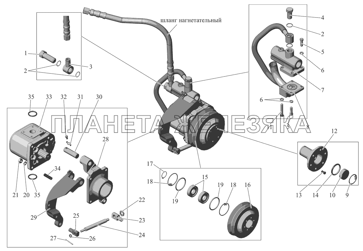 Насос (для ММЗ) 5336-3407008 МАЗ-103 (2011)