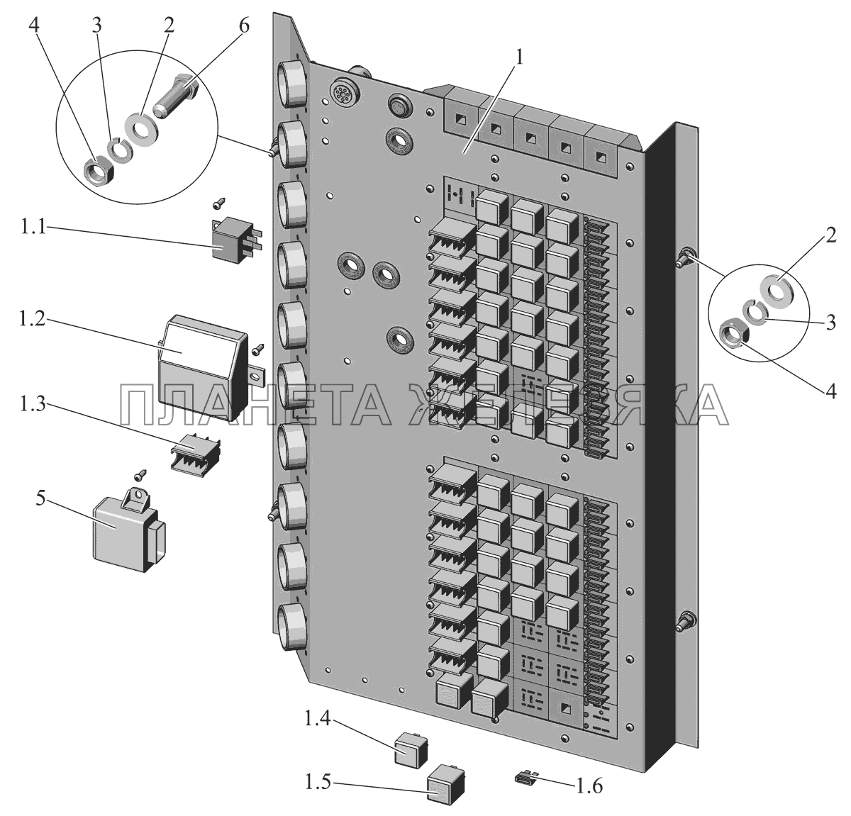 Установка блока коммутации 103-3700010 МАЗ-103 (2011)