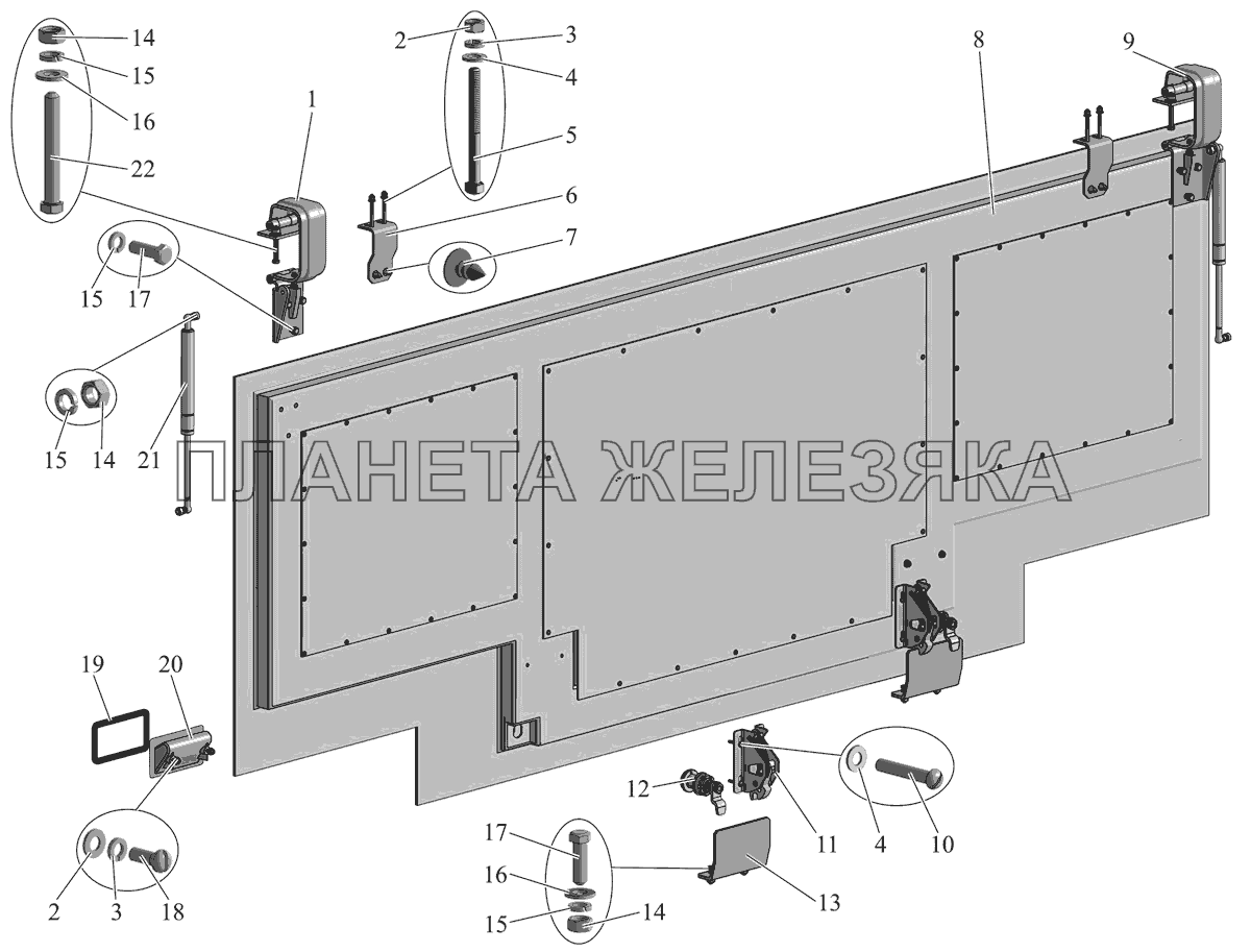 Установка крышки люка моторного отсека МАЗ-103 (2011)