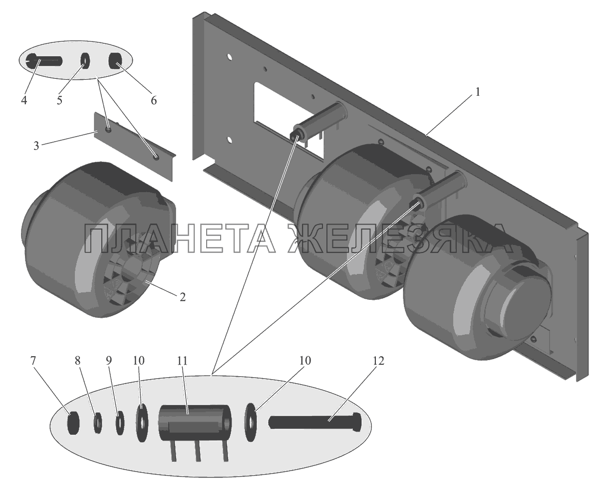 Блок вентиляторный 103-8101446 (до 2007 года) МАЗ-103 (2011)