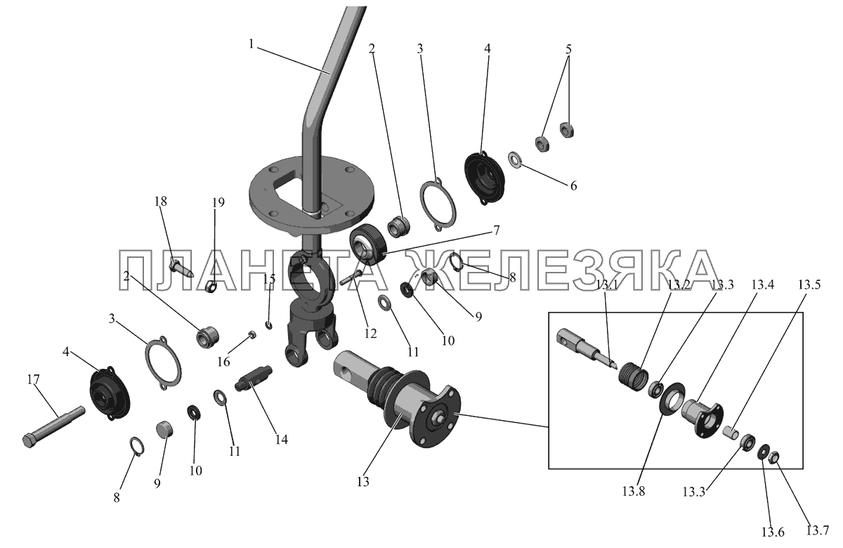 Рычаг 103-1703410-01 (с июля 2000 г.) МАЗ-103 (2011)