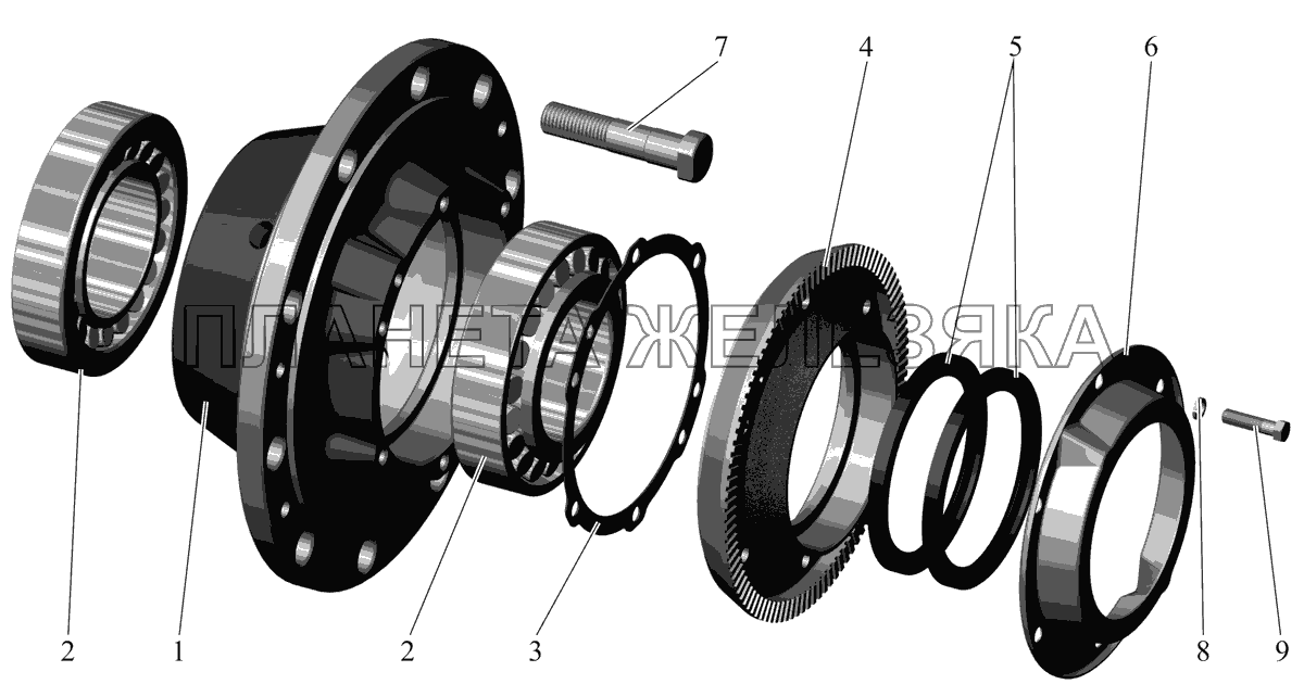 Ступица 543266-3104006 (до июня 2003г.) МАЗ-103 (2011)