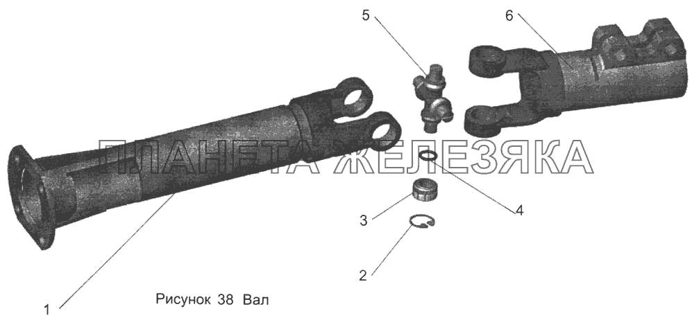 Вал 101-1703050 МАЗ-103