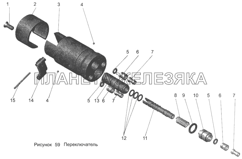 Переключатель 6430-1703800 МАЗ-103