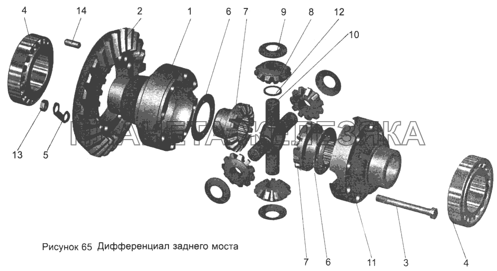 Дифференциал заднего моста 102-2403010 МАЗ-103
